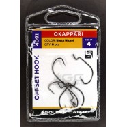 Гачки для риби, GC Offset Okkapari 4091, 6шт/уп, колір BN, №4